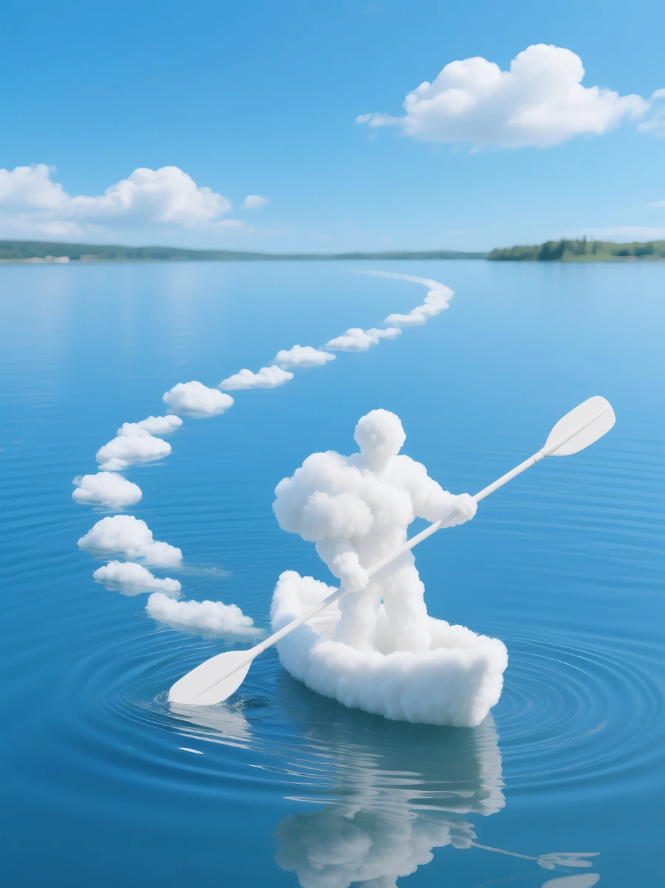 即梦AI 【云】| 一朵热爱运动的云,附提示词