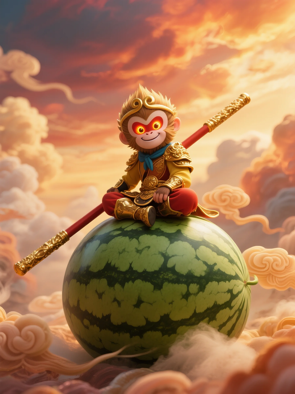 即梦AI 【水果】【西瓜】| 夏日里西瓜上的童趣,附提示词