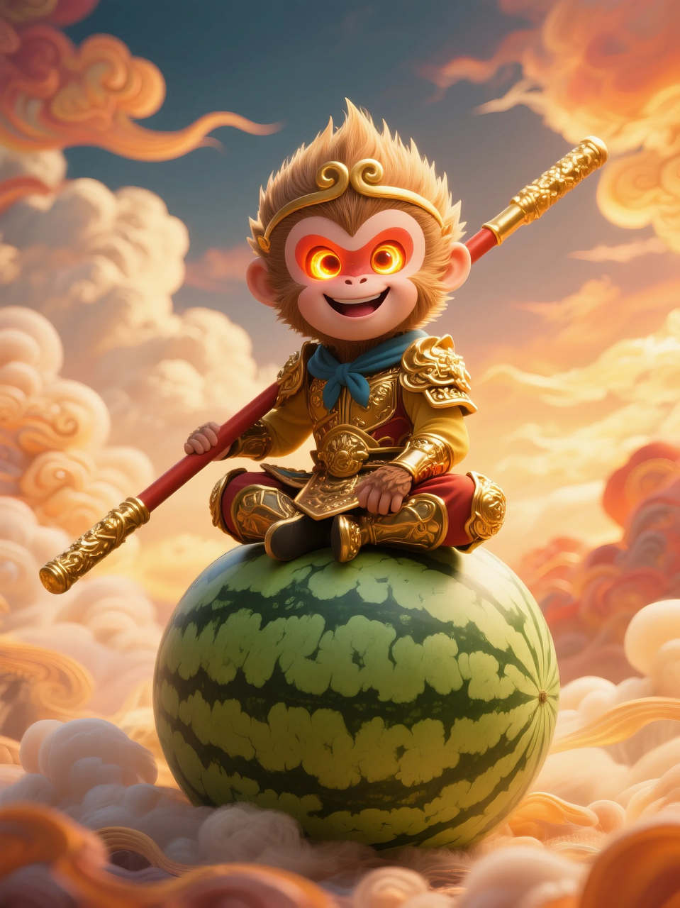 即梦AI 【水果】【西瓜】| 夏日里西瓜上的童趣,附提示词