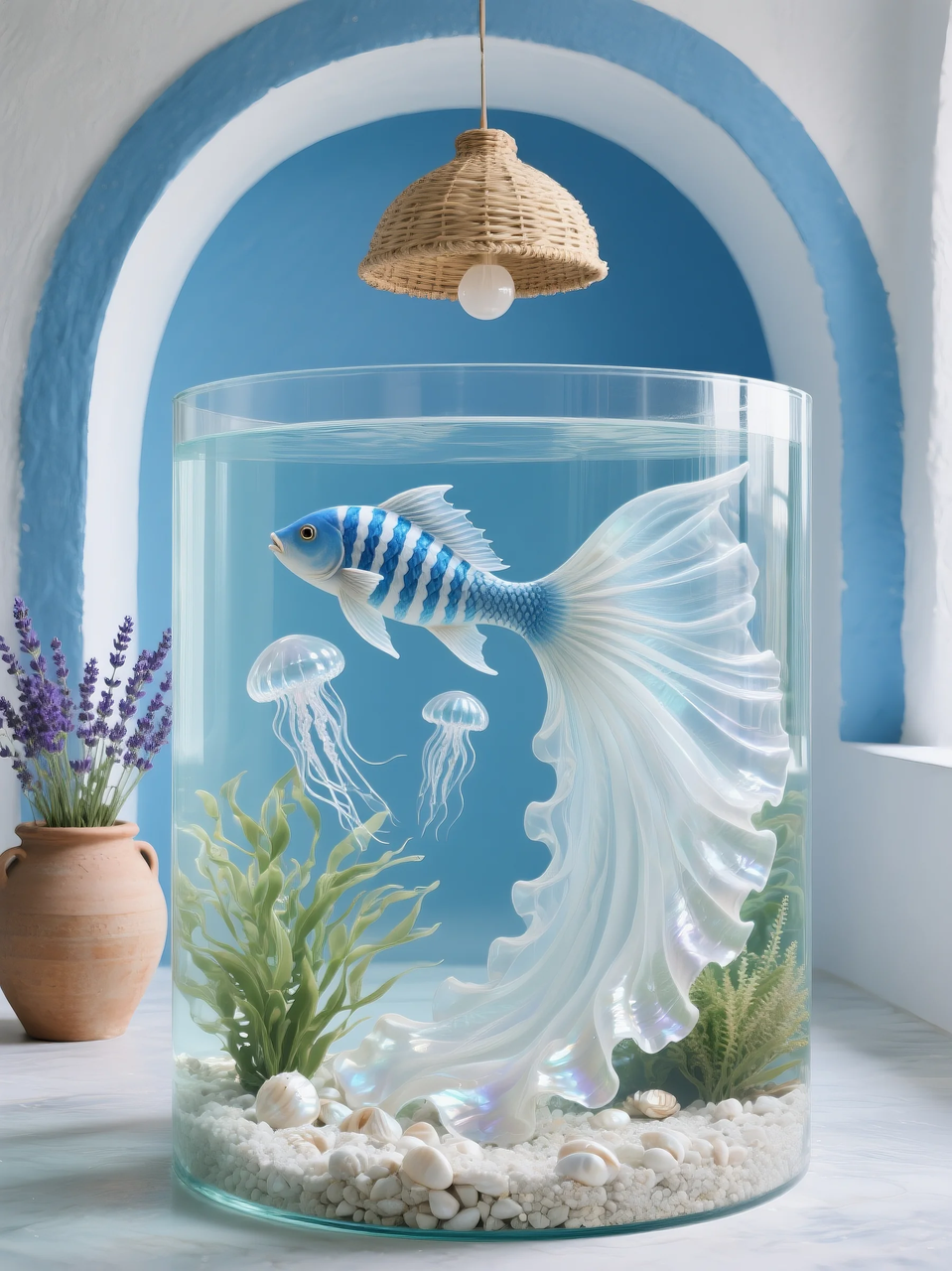 即梦AI 【动物】【鱼】| 这么绚丽的孔雀鱼谁不喜欢! 附提示词。