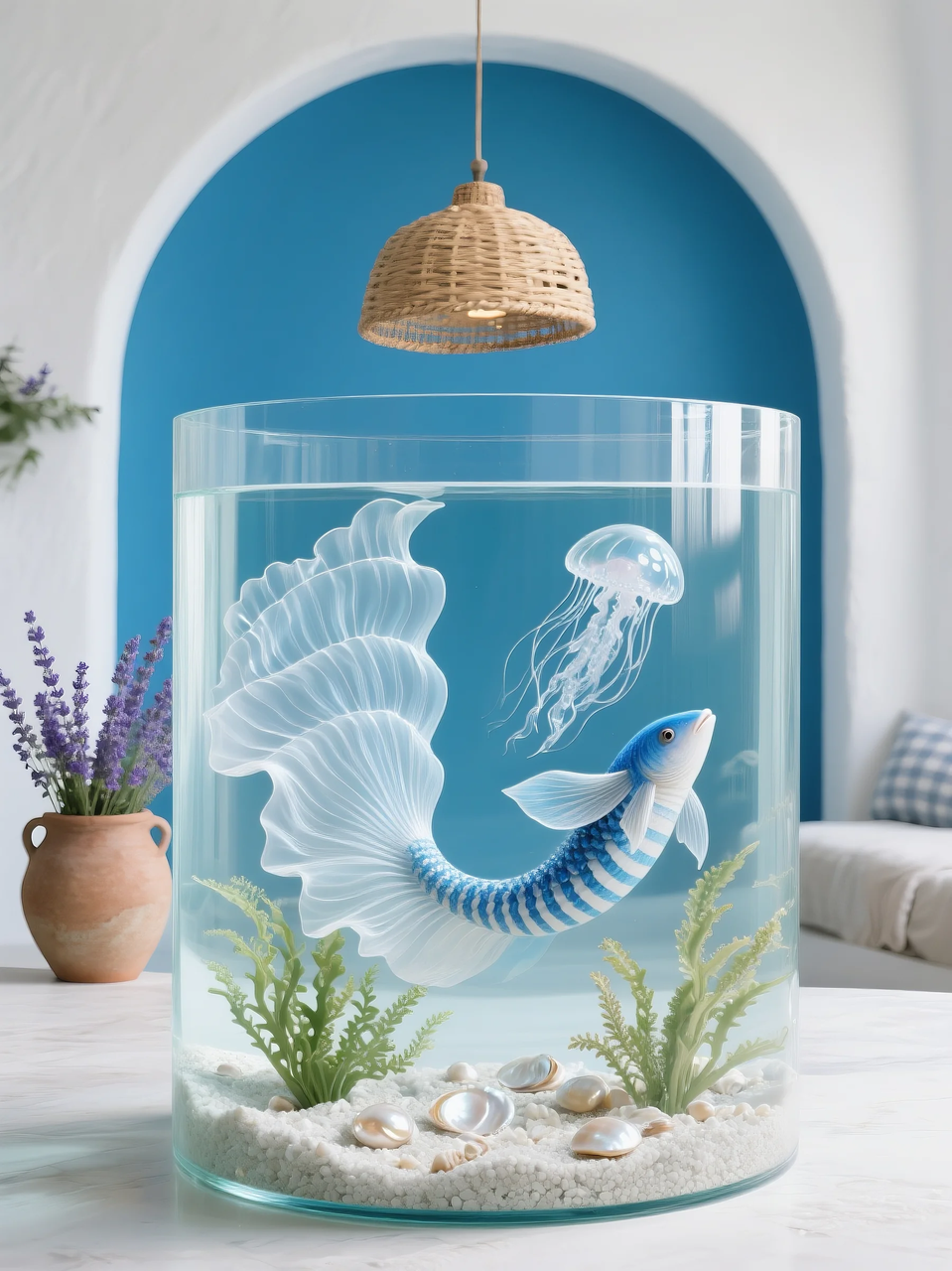 即梦AI 【动物】【鱼】| 这么绚丽的孔雀鱼谁不喜欢! 附提示词。