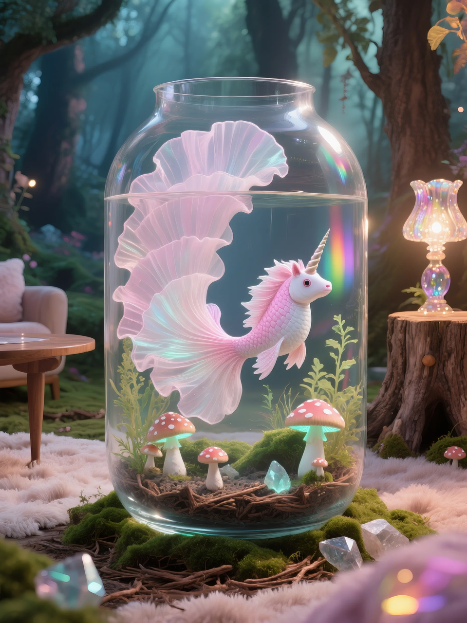 即梦AI 【动物】【鱼】| 这么绚丽的孔雀鱼谁不喜欢! 附提示词。