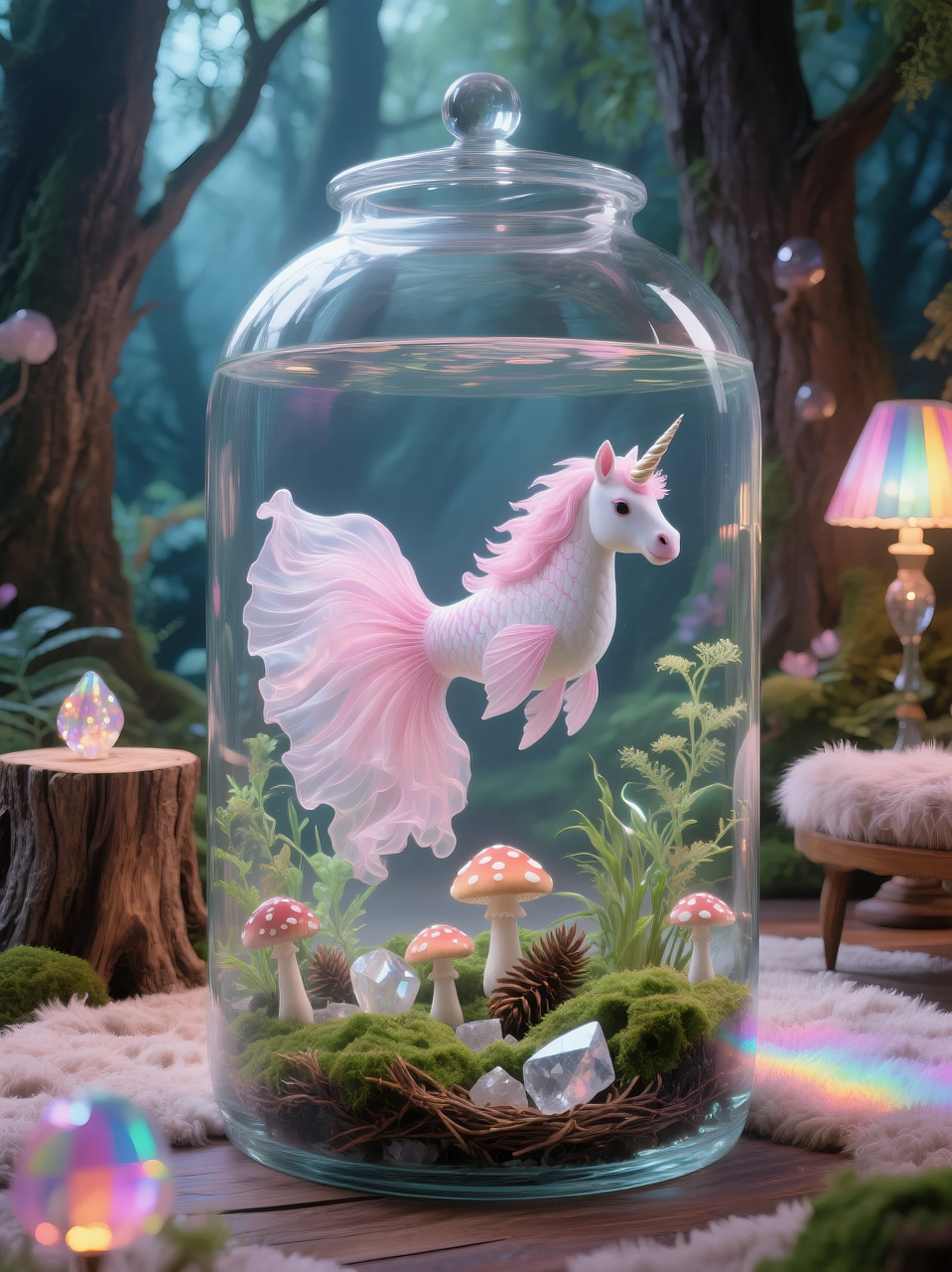 即梦AI 【动物】【鱼】| 这么绚丽的孔雀鱼谁不喜欢! 附提示词。