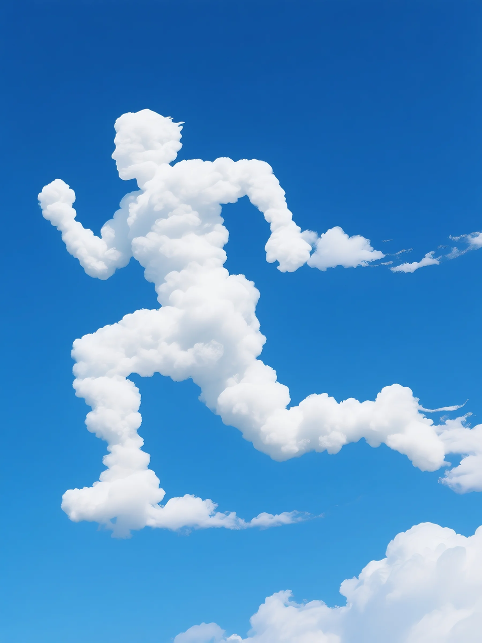 即梦AI 【云】| 一朵热爱运动的云,附提示词