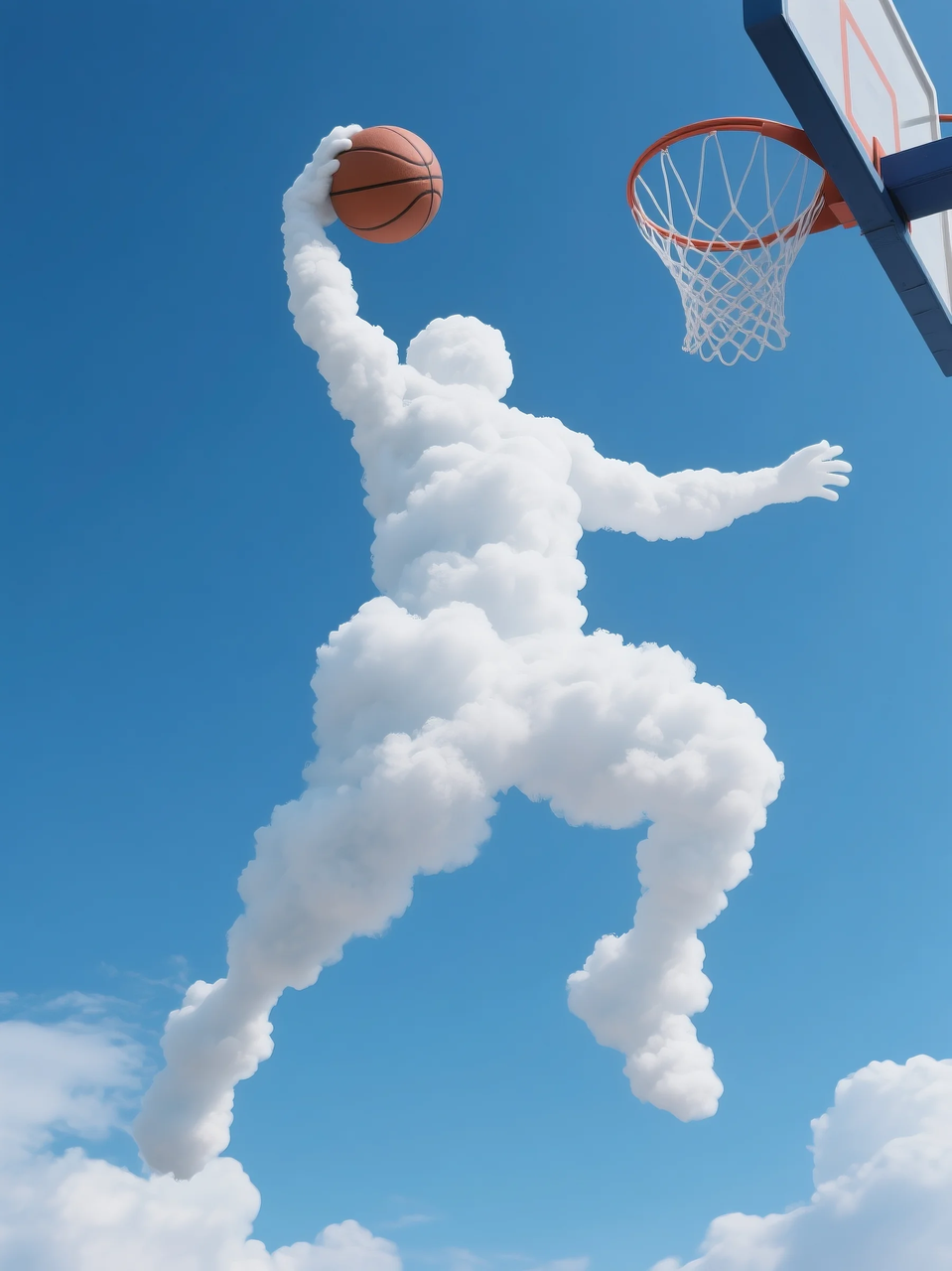 即梦AI 【云】| 一朵热爱运动的云,附提示词