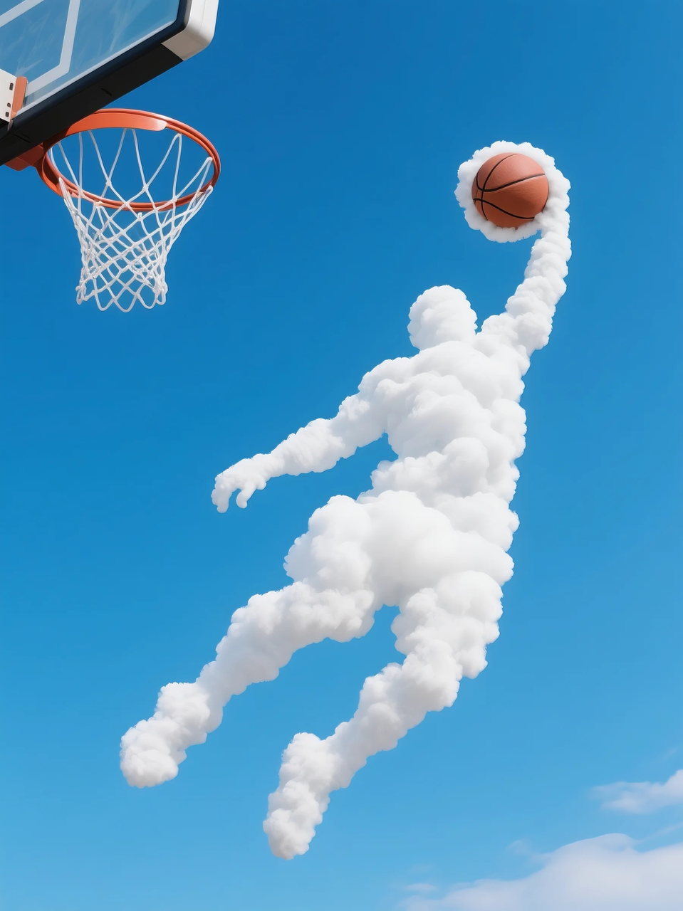 即梦AI 【云】| 一朵热爱运动的云,附提示词