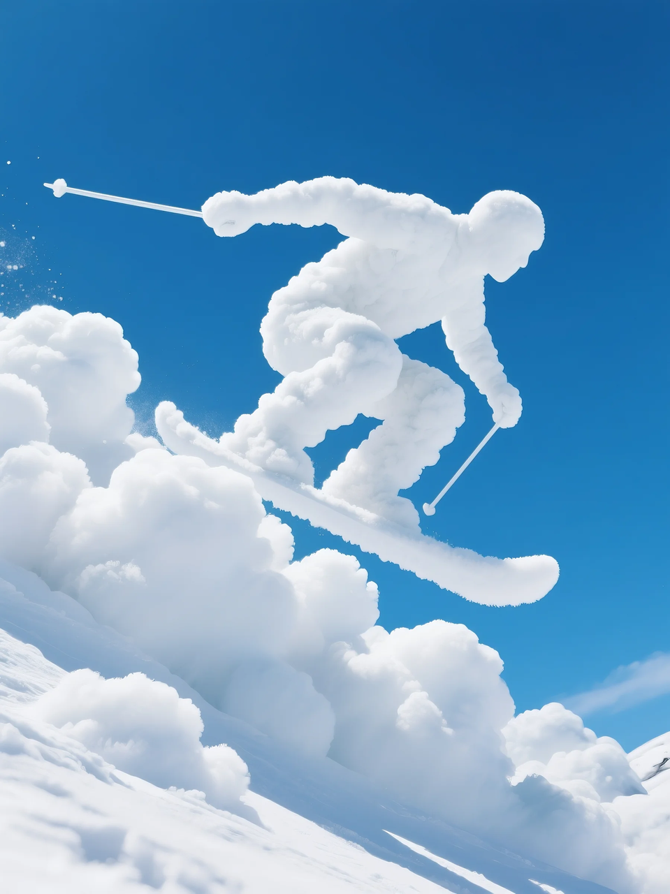 即梦AI 【云】| 一朵热爱运动的云,附提示词