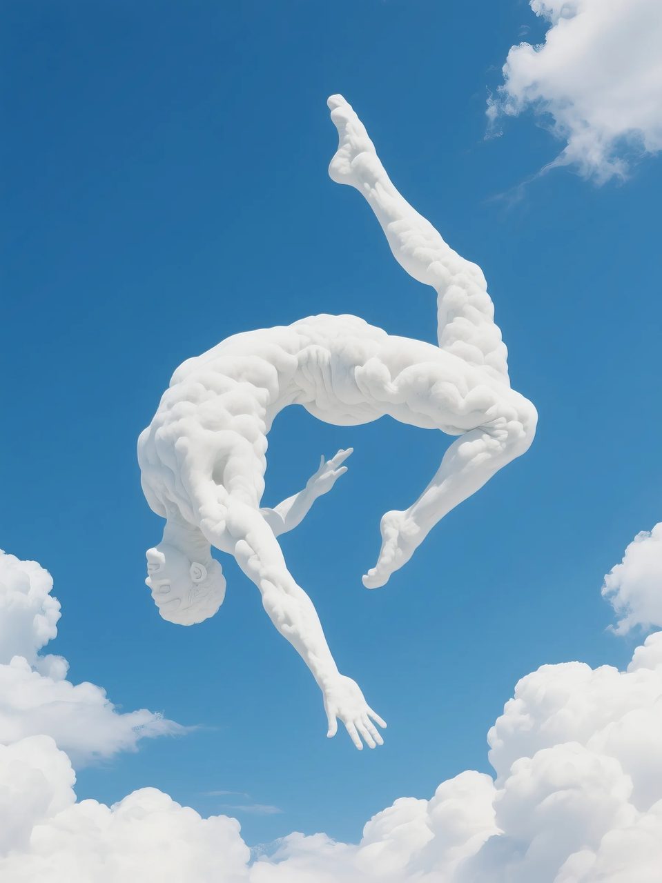 即梦AI 【云】| 一朵热爱运动的云,附提示词