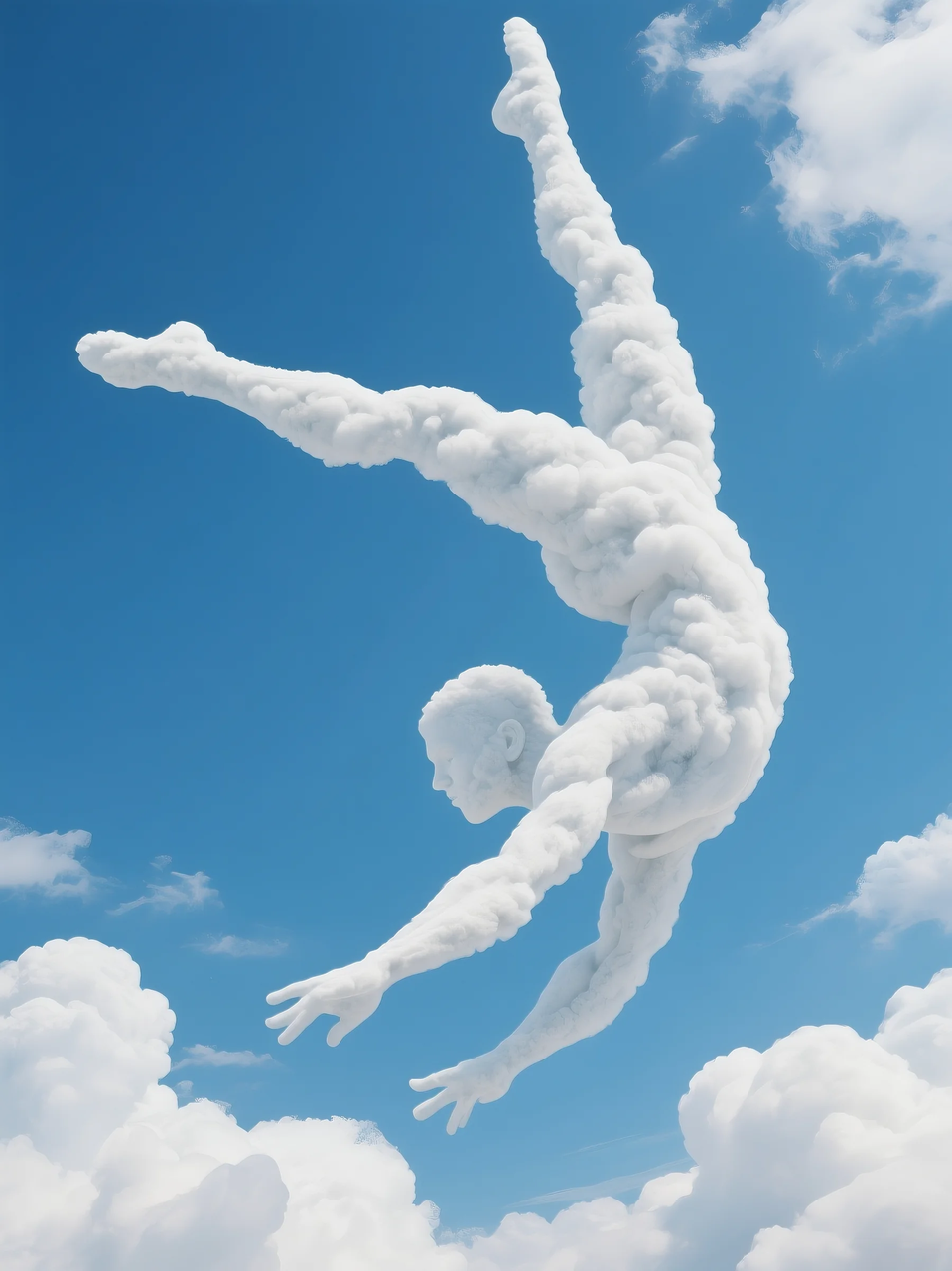 即梦AI 【云】| 一朵热爱运动的云,附提示词