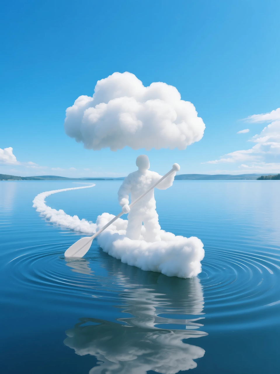 即梦AI 【云】| 一朵热爱运动的云,附提示词