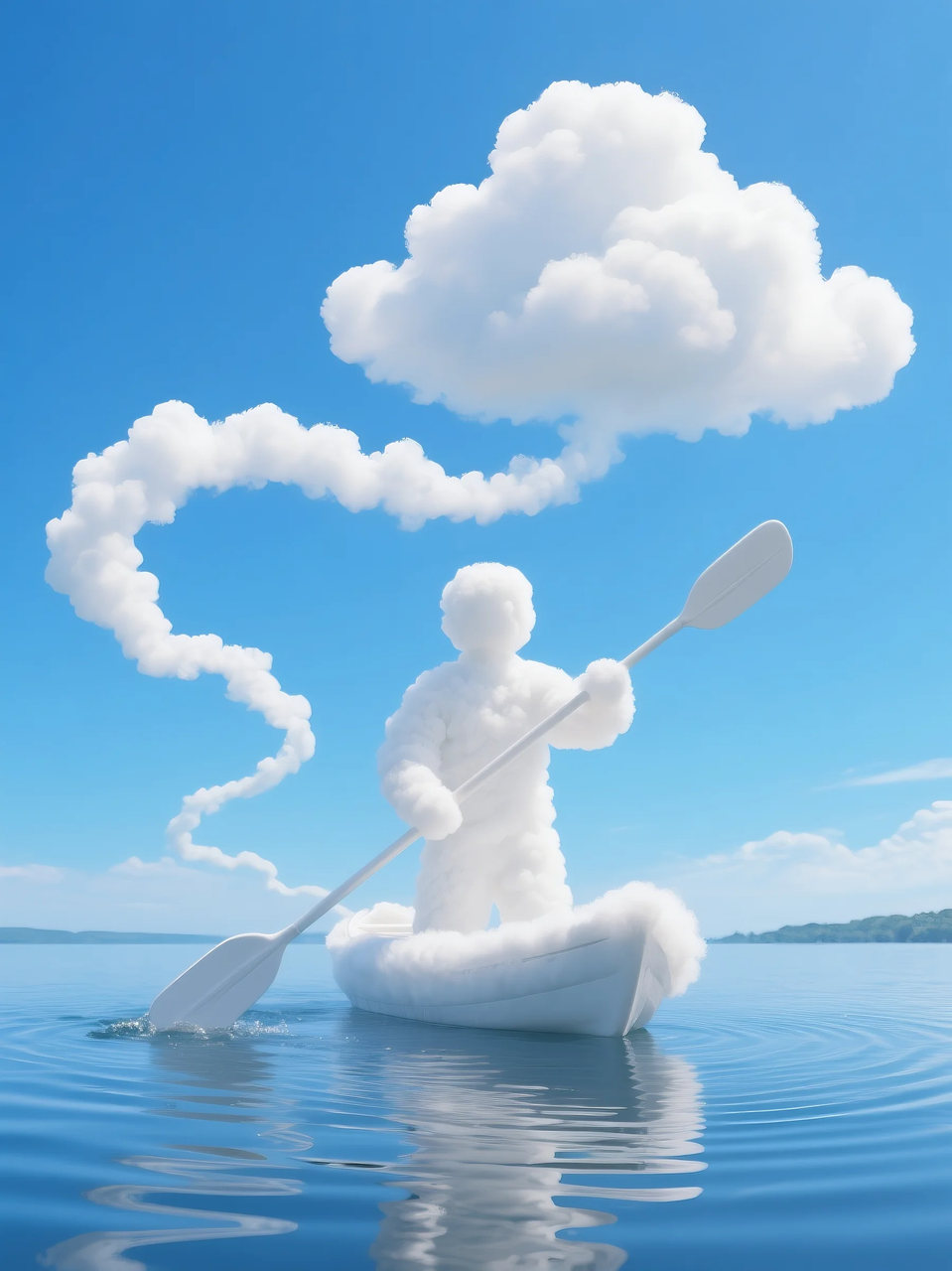 即梦AI 【云】| 一朵热爱运动的云,附提示词