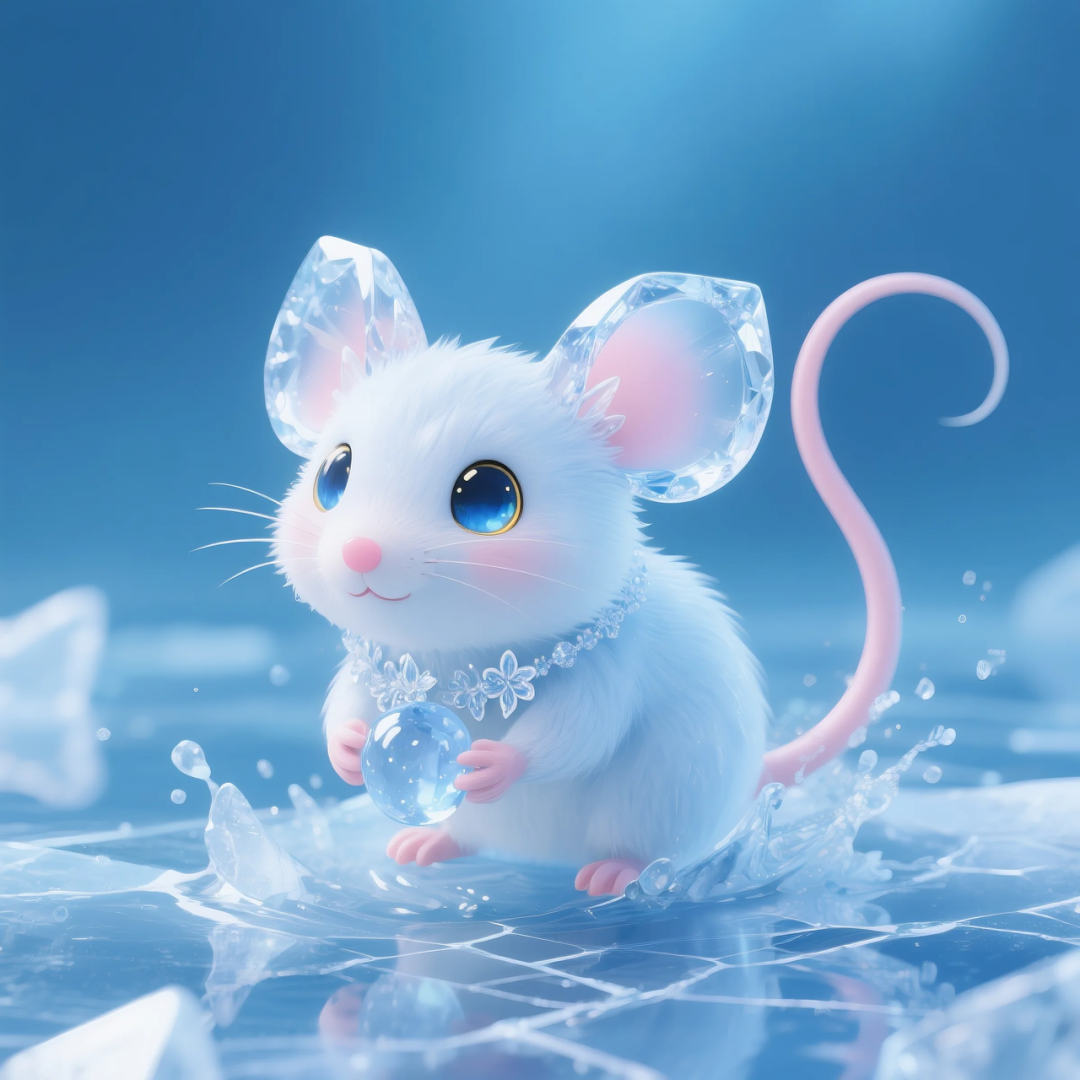 即梦AI 【动物】【十二生肖】| 炎炎夏日冰晶质感清凉版十二生肖头像,附提示词