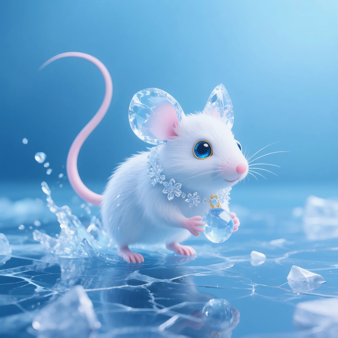 即梦AI 【动物】【十二生肖】| 炎炎夏日冰晶质感清凉版十二生肖头像,附提示词