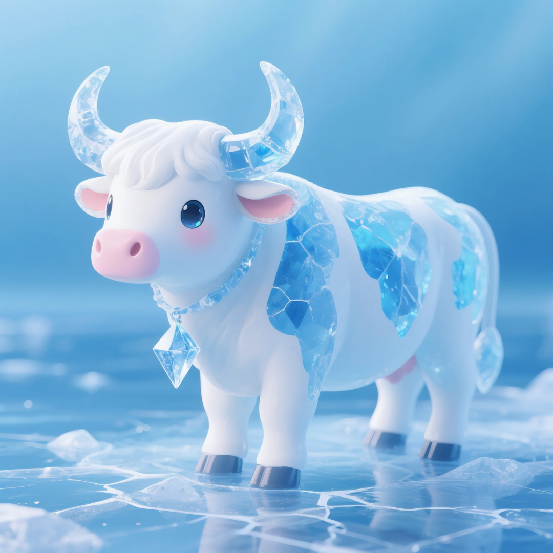 即梦AI 【动物】【十二生肖】| 炎炎夏日冰晶质感清凉版十二生肖头像,附提示词