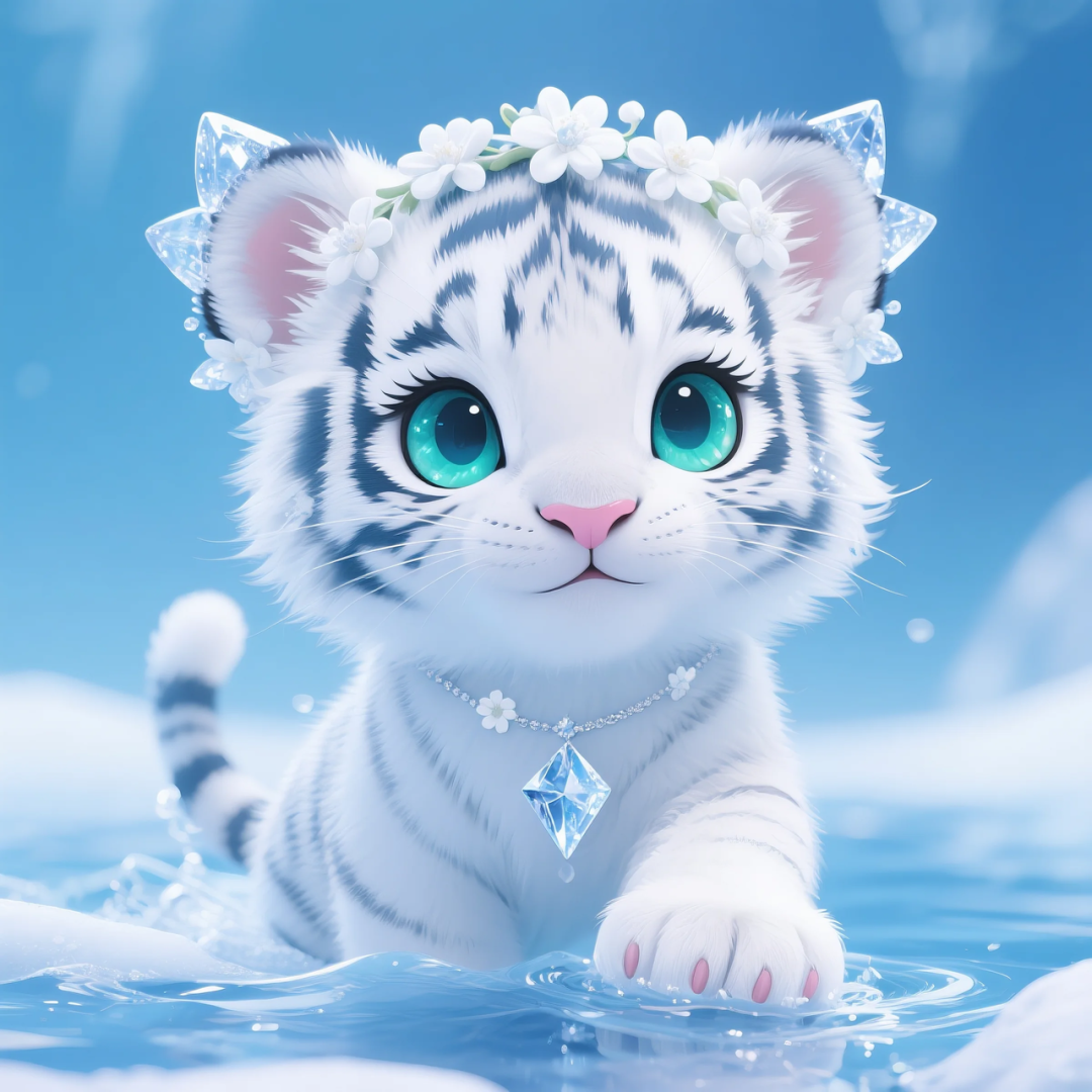 即梦AI 【动物】【十二生肖】| 炎炎夏日冰晶质感清凉版十二生肖头像,附提示词