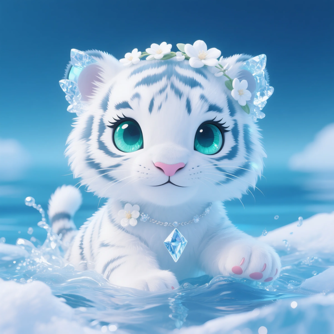 即梦AI 【动物】【十二生肖】| 炎炎夏日冰晶质感清凉版十二生肖头像,附提示词