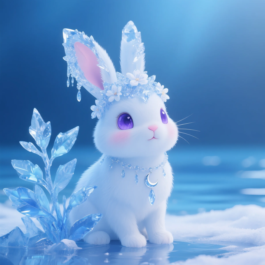 即梦AI 【动物】【十二生肖】| 炎炎夏日冰晶质感清凉版十二生肖头像,附提示词