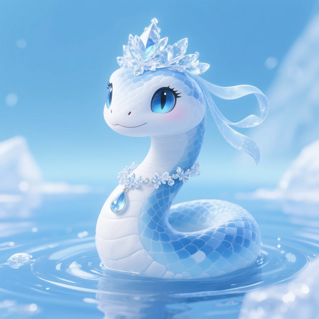 即梦AI 【动物】【十二生肖】| 炎炎夏日冰晶质感清凉版十二生肖头像,附提示词