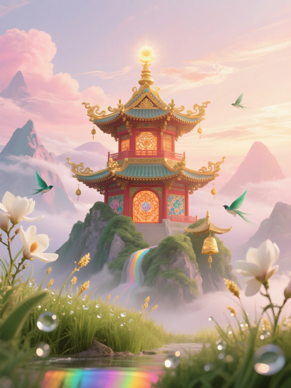 即梦AI 【仙侠神话】| 云顶仙宫,仙景同游,附提示词