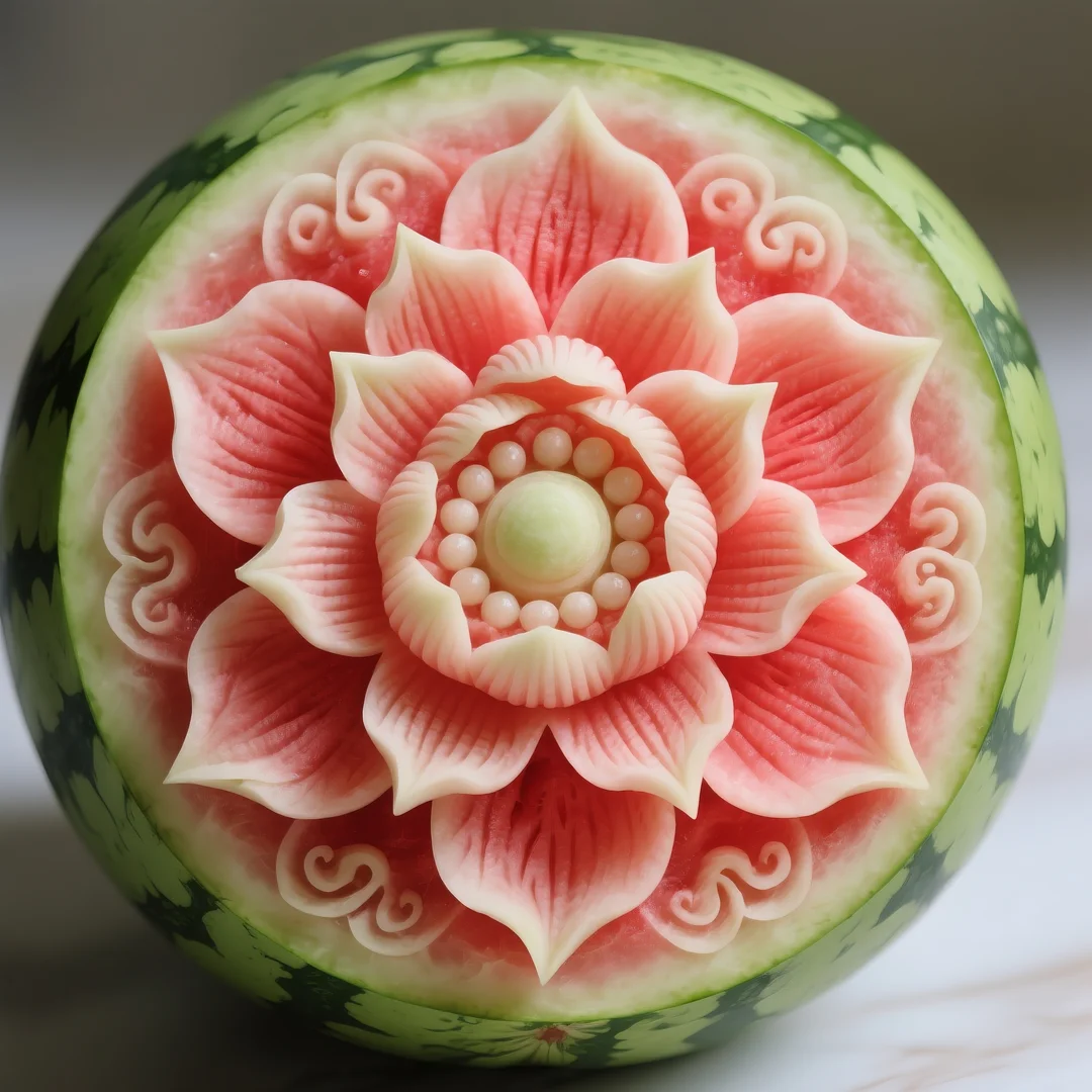 即梦AI 【水果】【西瓜】| 炎炎夏日,来一组赏心悦目的西瓜图案解暑降温,附提示词