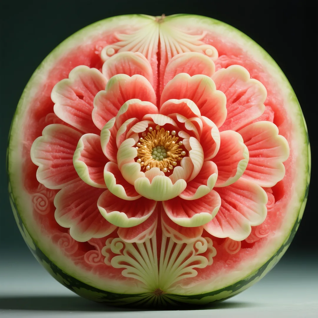 即梦AI 【水果】【西瓜】| 炎炎夏日,来一组赏心悦目的西瓜图案解暑降温,附提示词