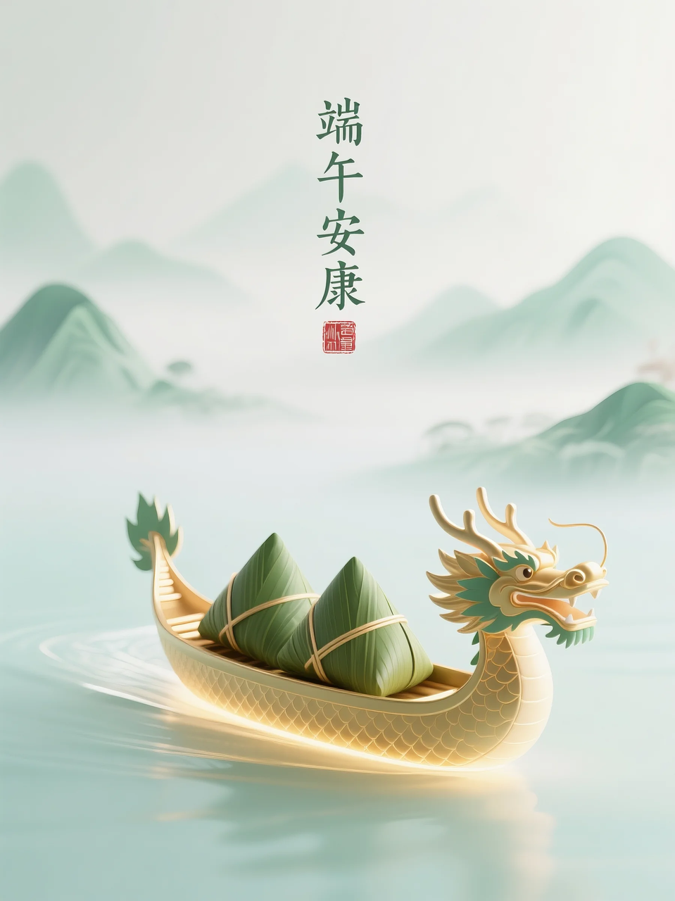 即梦AI 【节日系列】【端午节】| 分享6组不同风格的端午节海报制作,附提示词