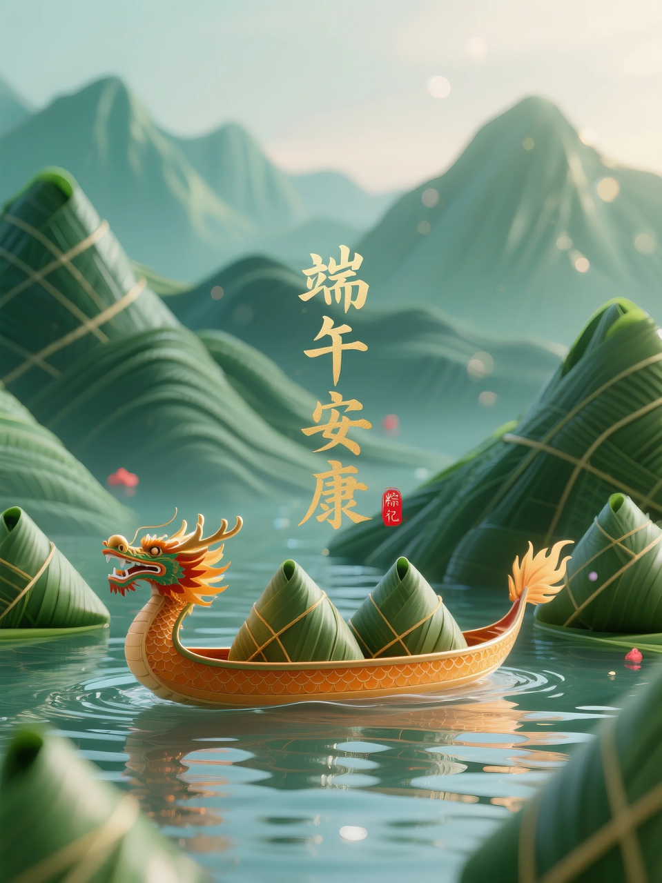 即梦AI 【节日系列】【端午节】| 分享6组不同风格的端午节海报制作,附提示词