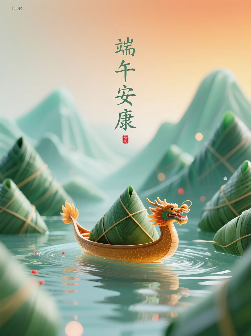 即梦AI 【节日系列】【端午节】| 分享6组不同风格的端午节海报制作,附提示词