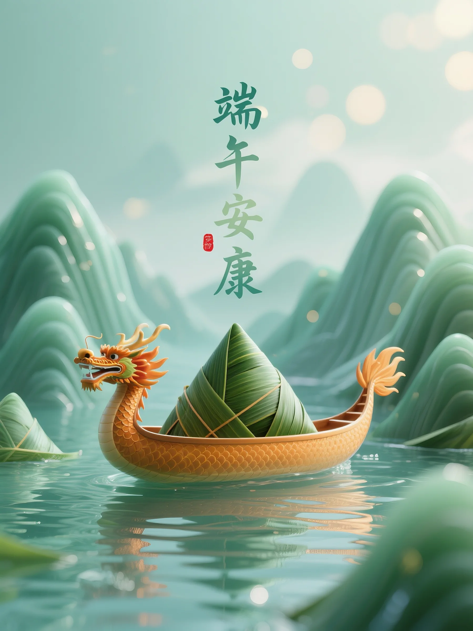 即梦AI 【节日系列】【端午节】| 分享6组不同风格的端午节海报制作,附提示词
