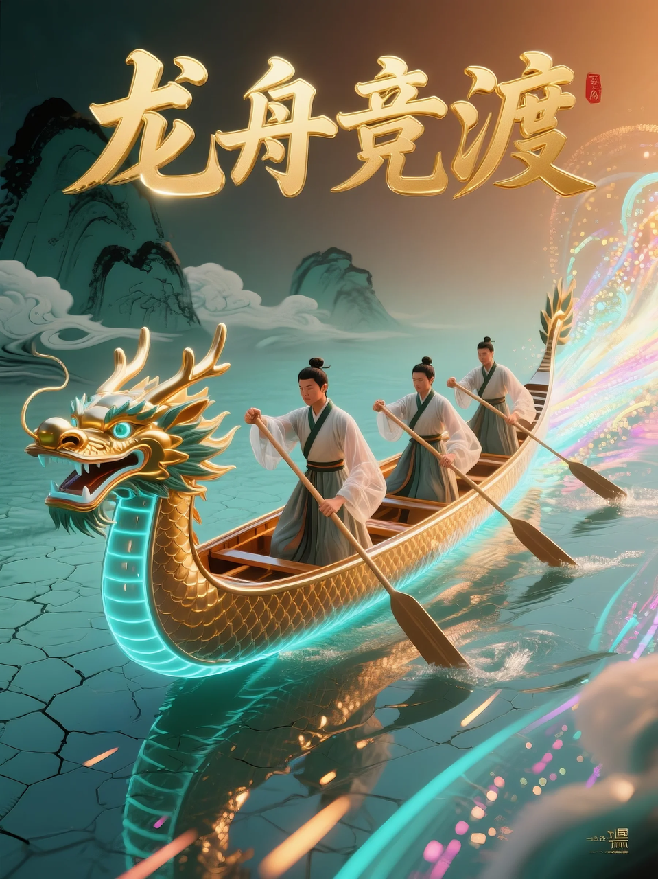 即梦AI 【节日系列】【端午节】| 分享6组不同风格的端午节海报制作,附提示词