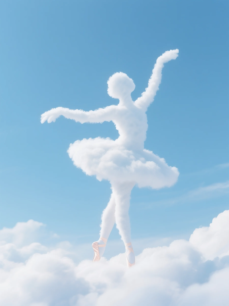 即梦AI 【云】| 一朵热爱运动的云,附提示词