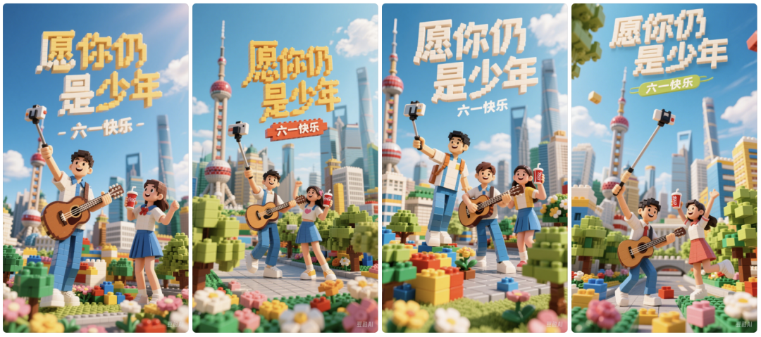 十秒,AI助你生成乐高积木版儿童节城市海报(手把手教你玩转AI)