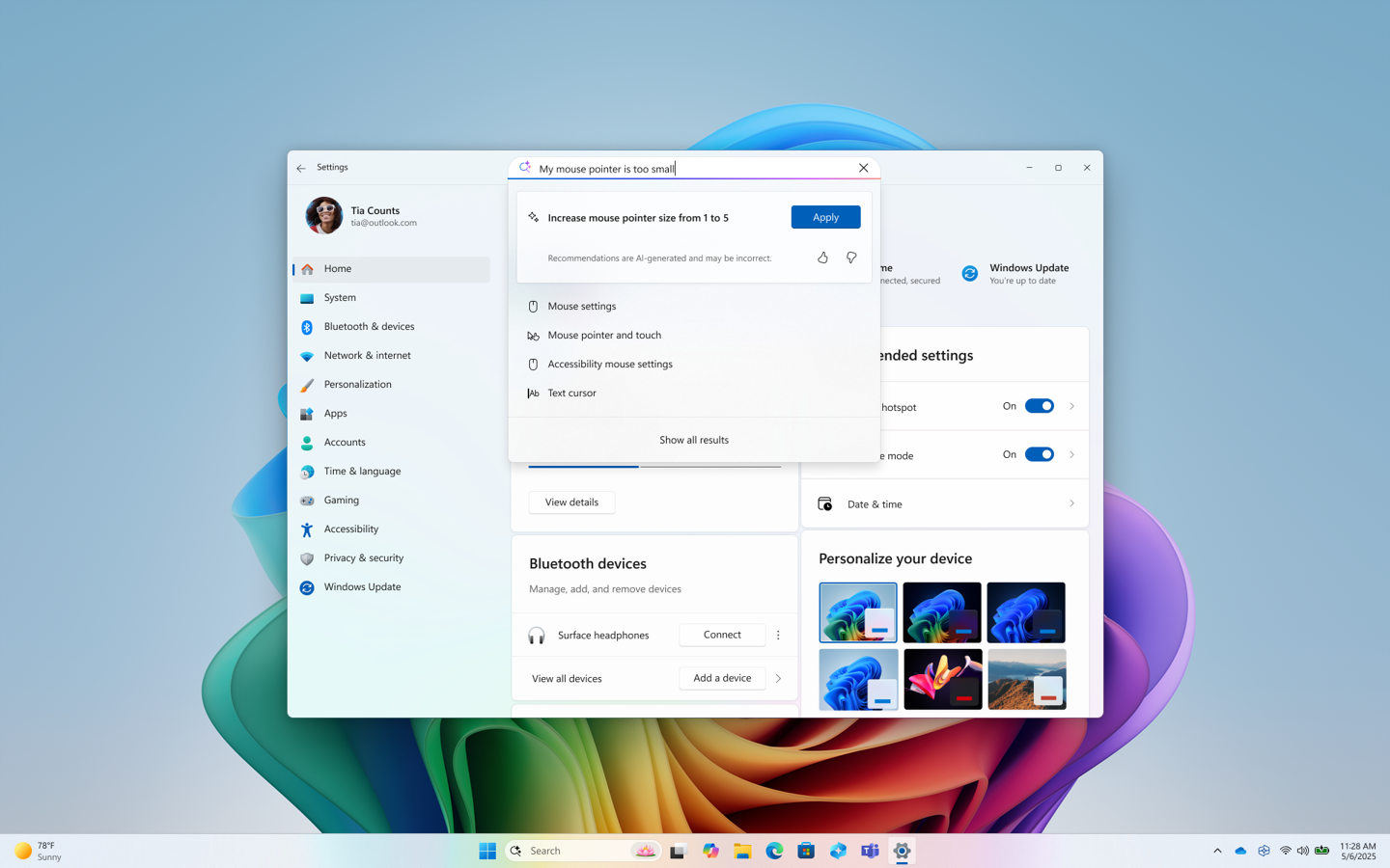 微软发布 Win11 Beta / Dev 预览版：设置引入 AI 智能体，修复 Xbox 应用无法启动等