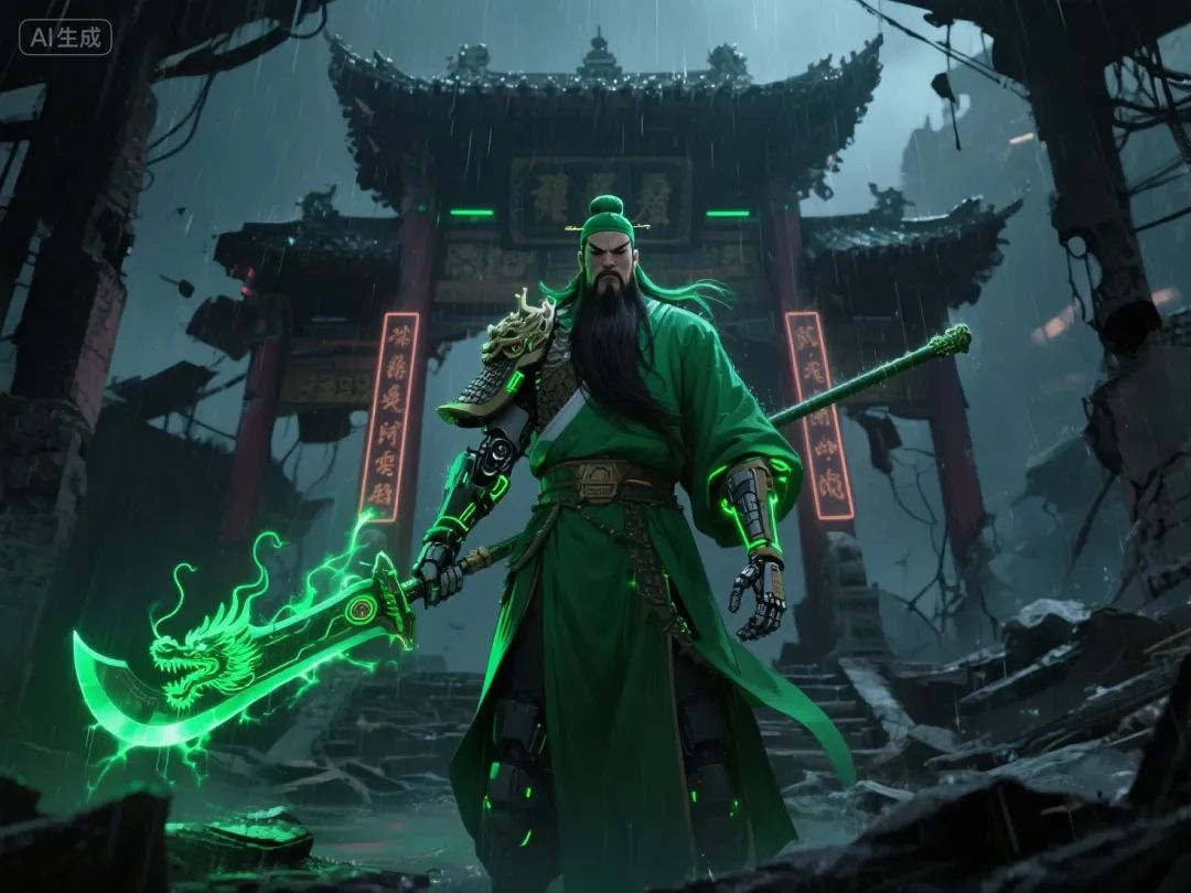 即梦AI画图教程：（七十七）赛博朋克古风人物创作指南