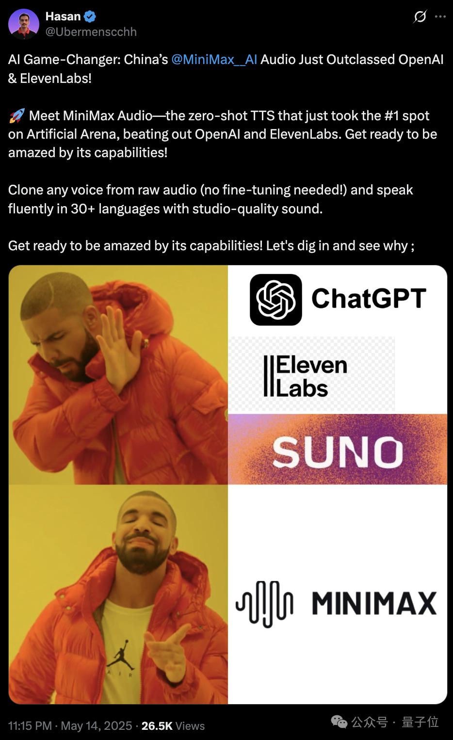 超越OpenAI，拿下全球双料第一，“AI吴彦祖”背后大模型SOTA了！