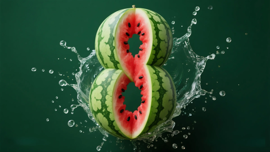 即梦AI 【水果】【西瓜】| 炎炎夏日,来点西瓜字体解解渴,附提示词