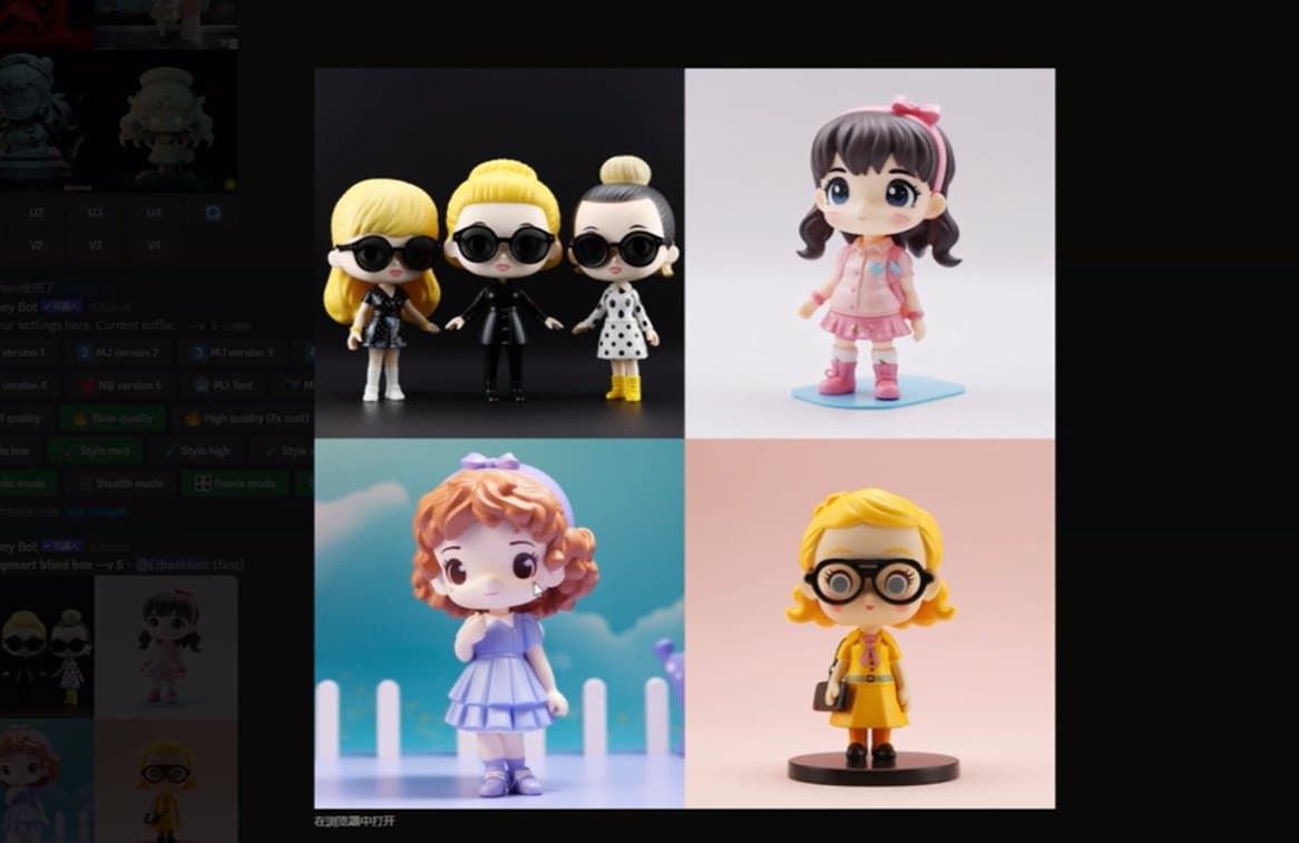 Midjourney如何生成盲盒ip Midjourney盲盒生成教程