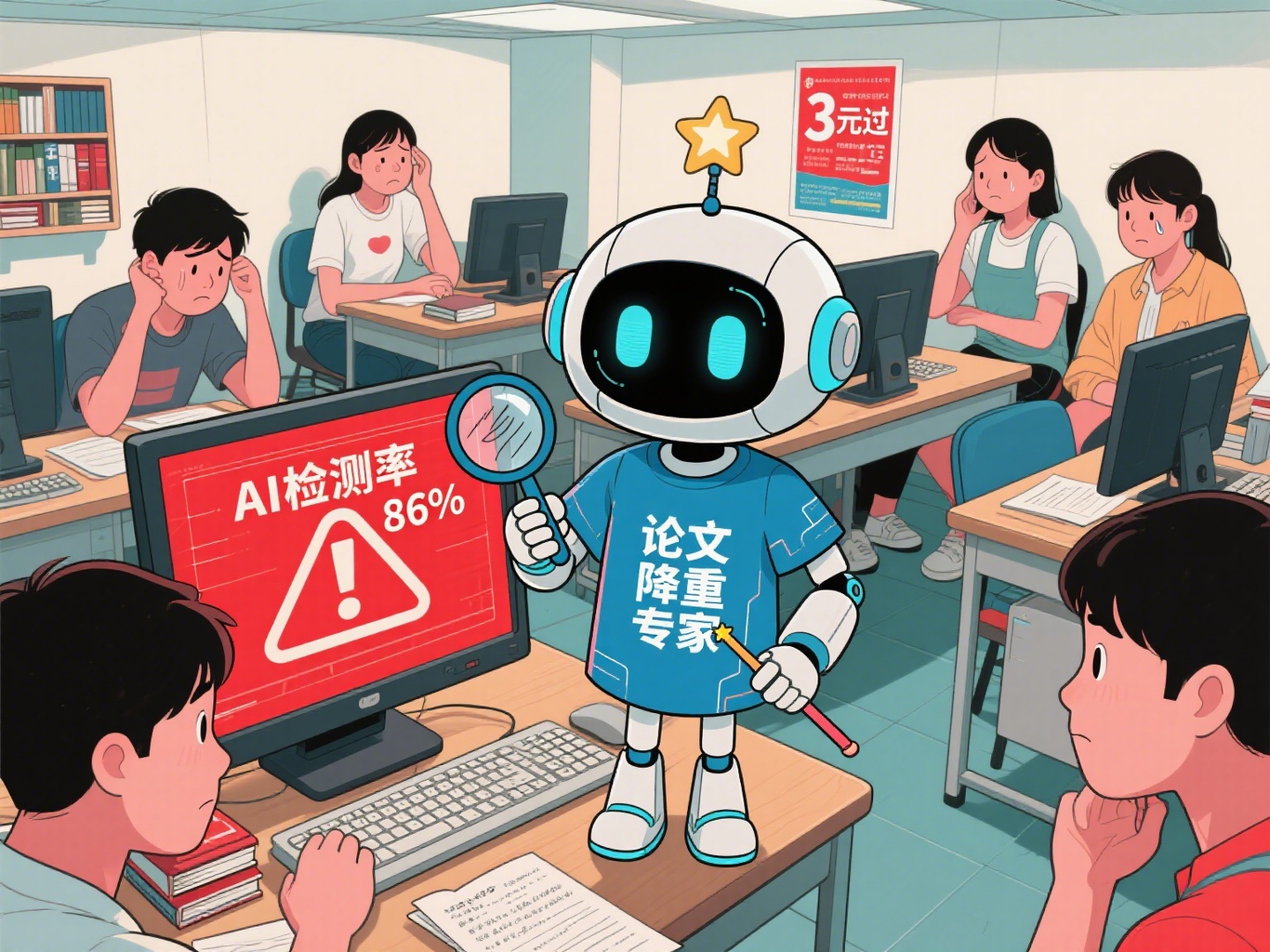 “代降论文 AI 率”乱象曝光：学生花费不菲却维权无门