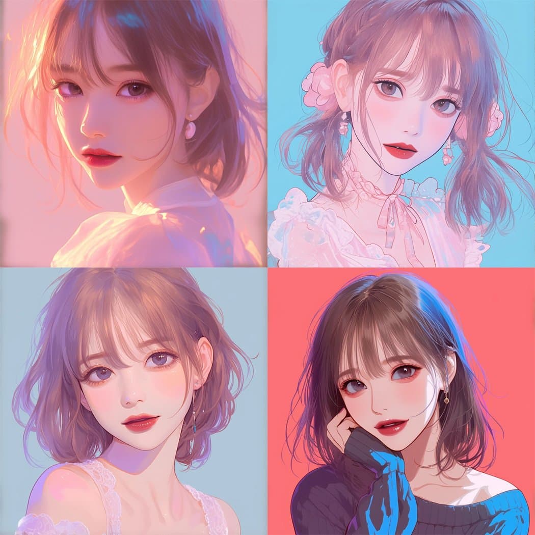 【AI头像绘画】5种绝美画风提示词分享（二）！无AI痕迹，就像手绘！