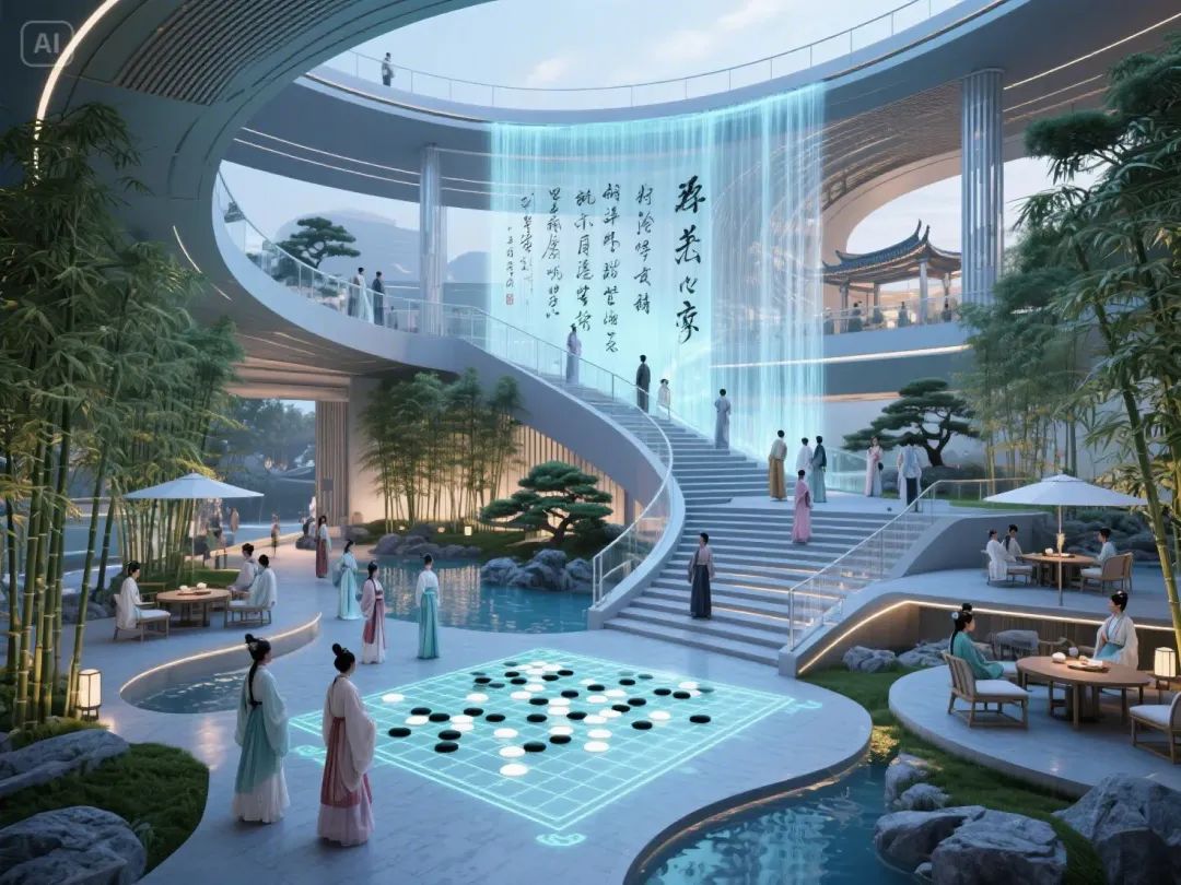 即梦AI画图教程:(七十四)未来城市·空中花园