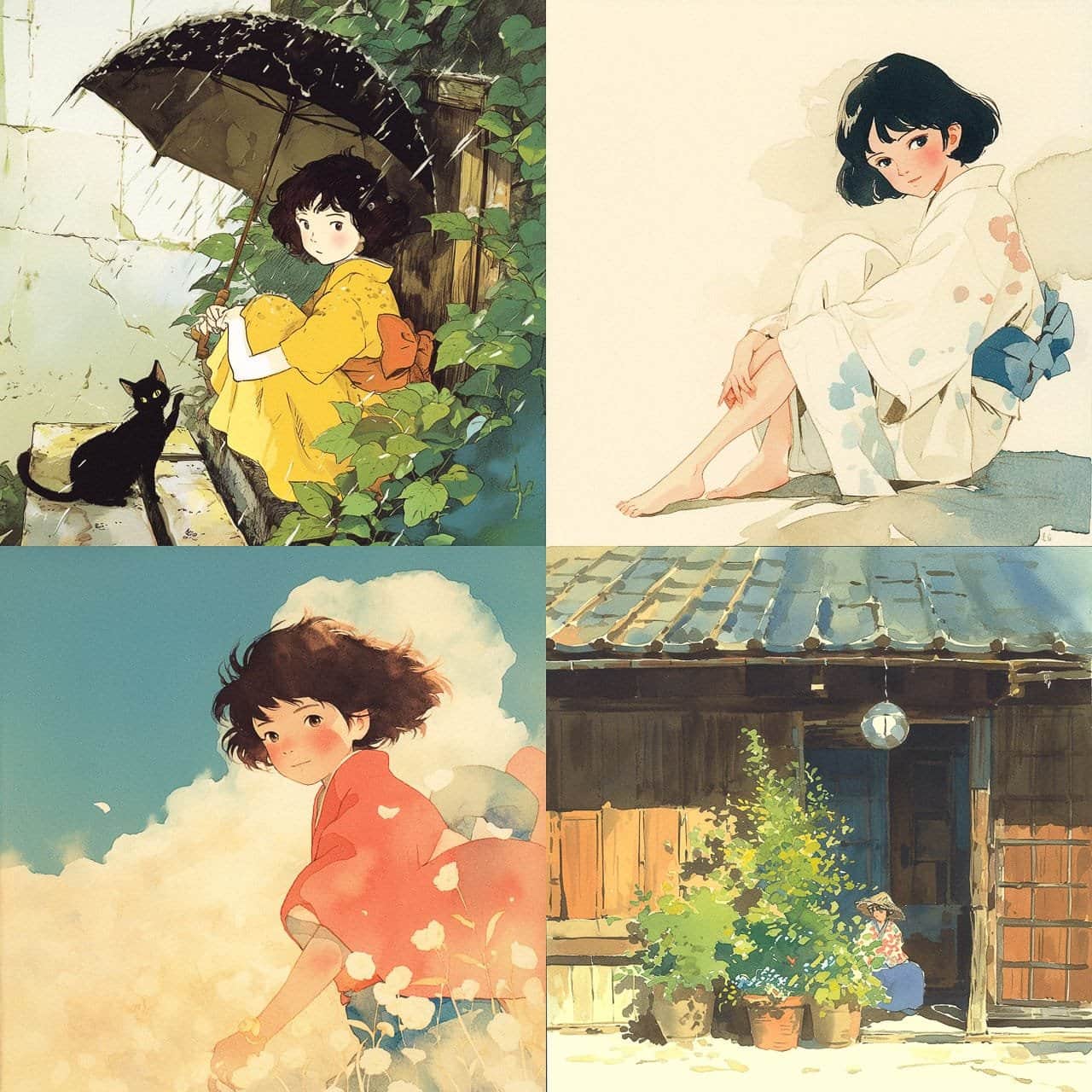 【AI头像绘画】5种绝美画风提示词分享（二）！无AI痕迹，就像手绘！