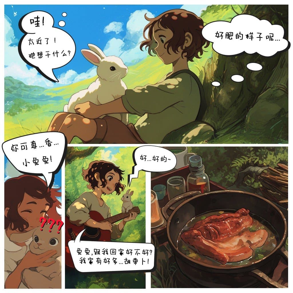 【独家干货】AI生成绘本连环画教程(二):绘制剧情连续画面