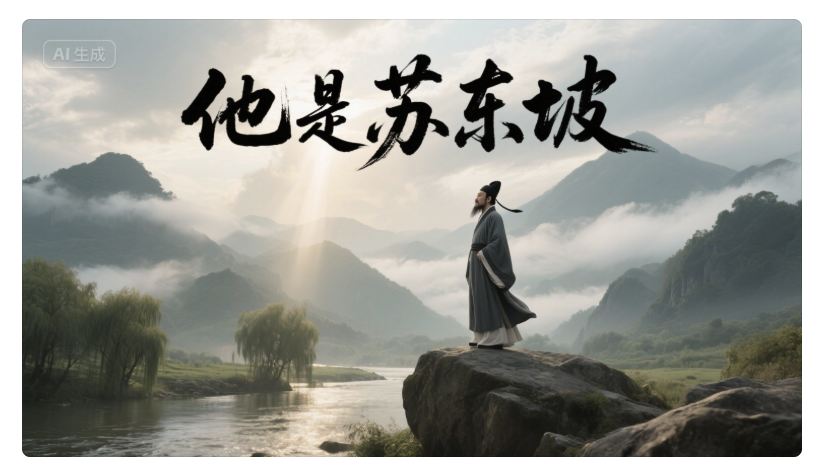 十五分钟,AI助你创作《他是苏东坡》爆火历史人物传记经典,让历史人物活过来(手把手教你玩转AI)