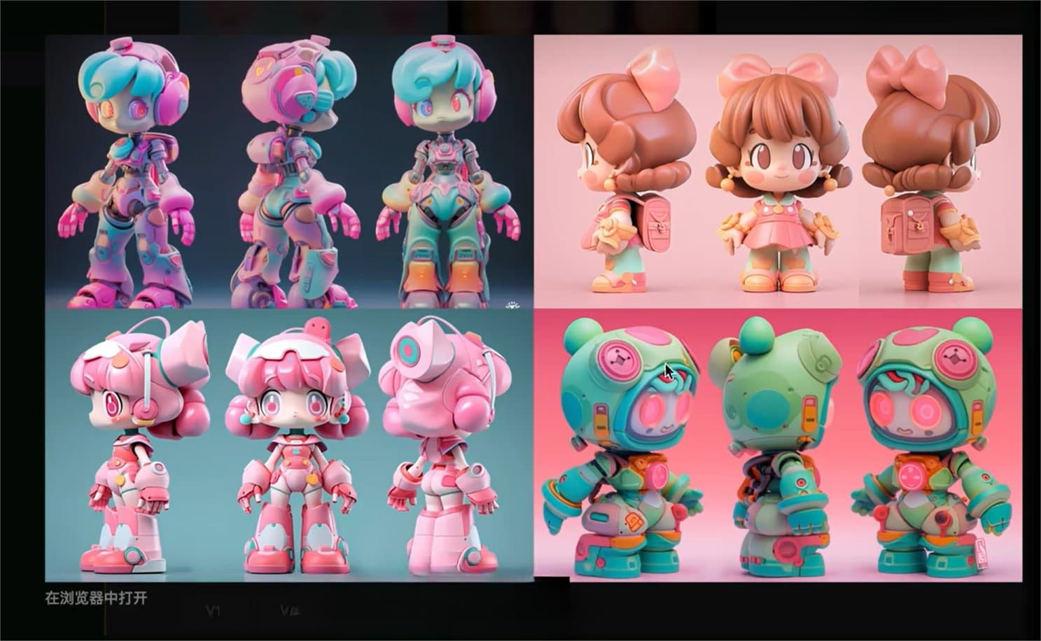 如何使用Midjourney生成IP三视图 Midjourney三视图咒语及教程