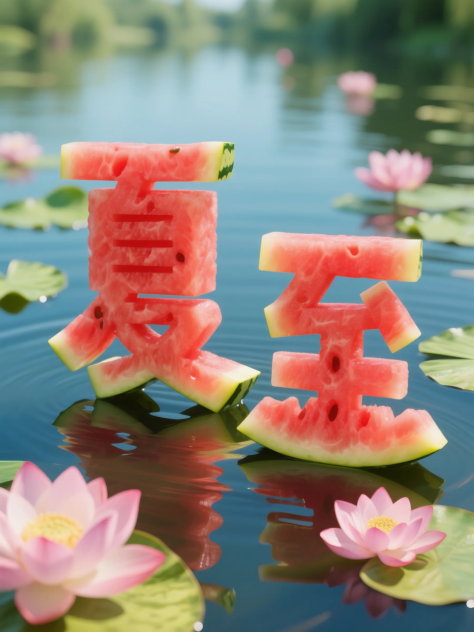 即梦AI 【水果】【西瓜】| 炎炎夏日,来点西瓜字体解解渴,附提示词