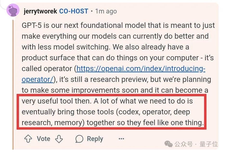 OpenAI：GPT-5就是All in One，集成各种产品