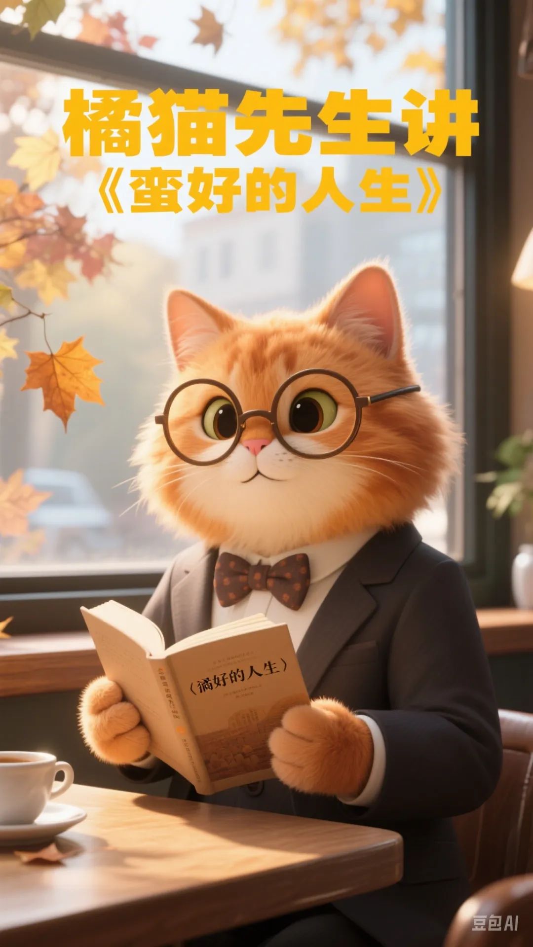 十分钟，AI助你生成《橘猫先生讲金句》治愈系短视频，爆款哦（手把手教你玩转AI）