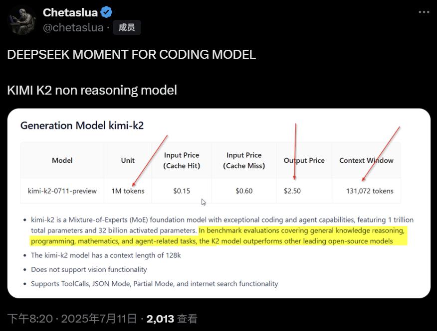 深夜开源首个万亿模型K2，压力给到OpenAI，Kimi时刻要来了？