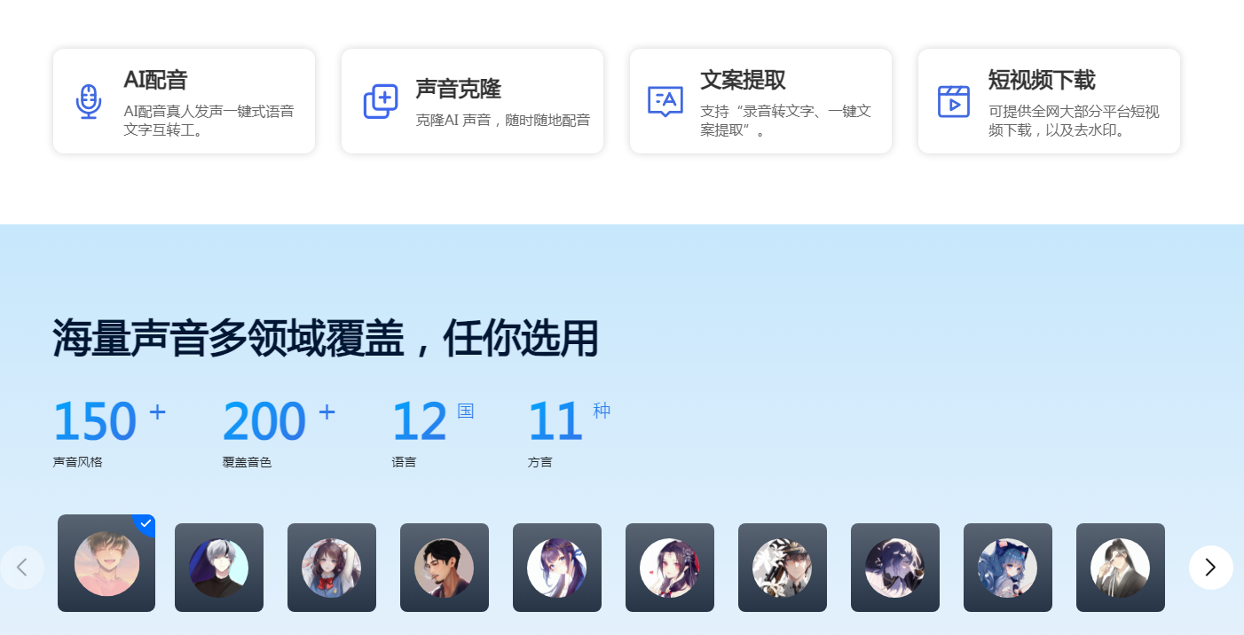 免费AI视频配音工具盘点 2025零成本配音软件top10