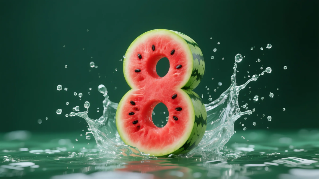 即梦AI 【水果】【西瓜】| 炎炎夏日,来点西瓜字体解解渴,附提示词